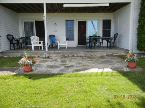 Lounge during your vacation getaway on an extra-large deck with furniture