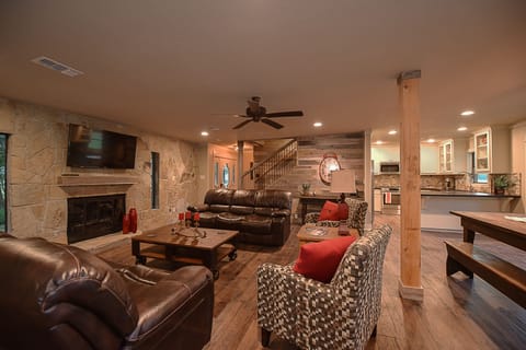 Great Room with two size queen sleeper sofa's