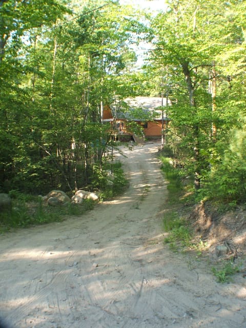 View from the road, approximately 150 foot long driveway