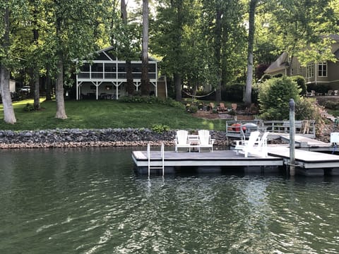 Double Porches, swim area, fire pit and quite cove