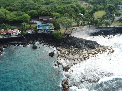 Private 180 degree views from the property and the waves crashing on the reef