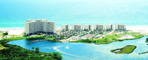 Overview of Pinnacle Port.  Our Condo - First small building - next to High Rise