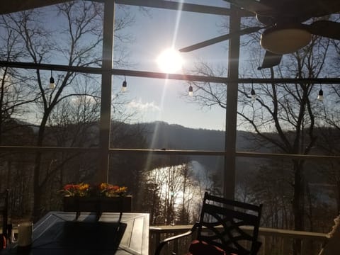 Lake & mountains from porch
*upper/lower porches updated 2023