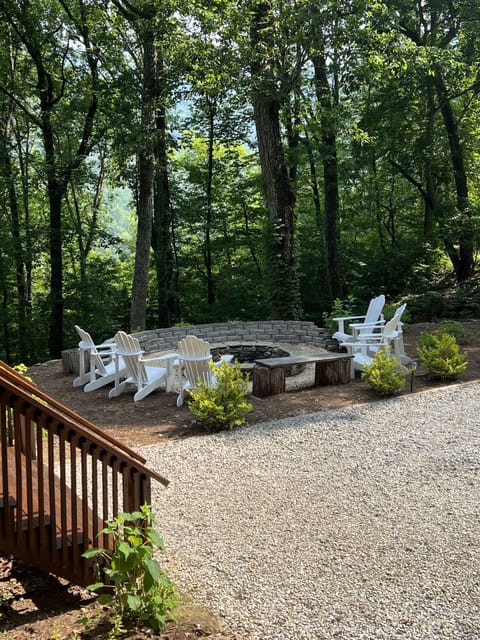 Fire pit with plenty of seating