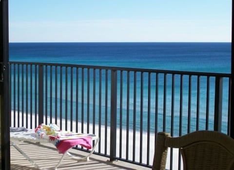 Relax on large balcony
