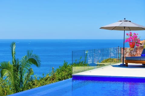 Infinity pool with a panoramic view of the Bay of Banderas