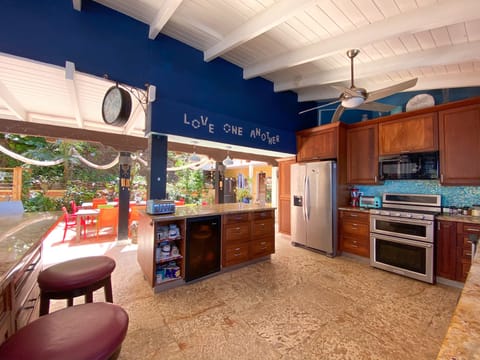 View of the courtyard from the kitchen