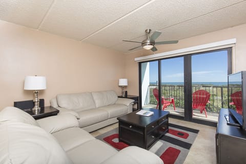 Living room with flat screen TV