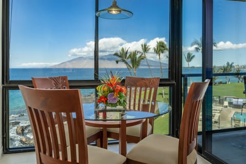 Indoor dining with a view!