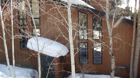 Great windows fill the home with natural light and warm inside views of the snow