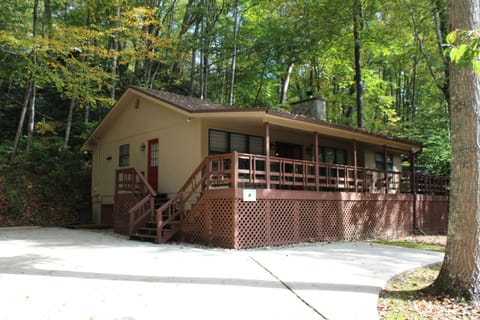 Driveway view of the house