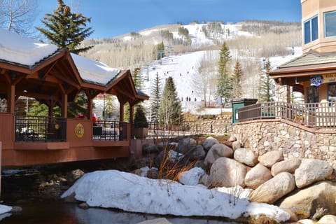 Covered Bridge crossing Beaver Creek right outside your condo!