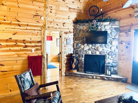 Electric fire place (only visual, not an actual heat source)