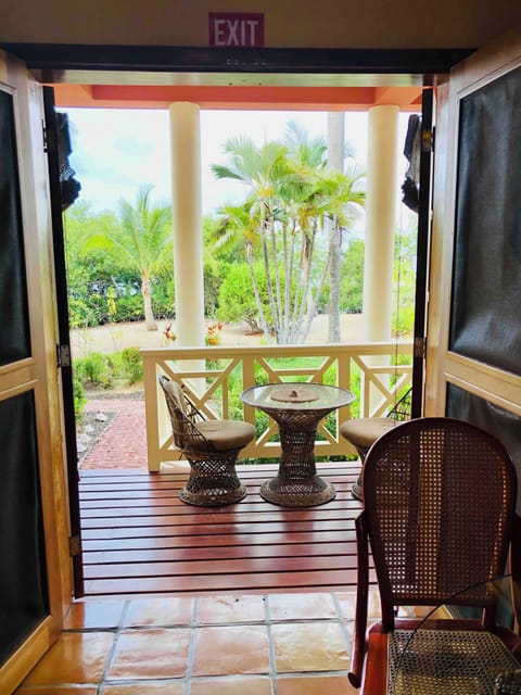 View from deck off living room