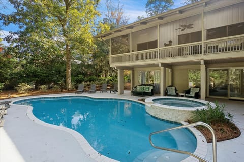 Pool and Hot Tub at 26 West Beach Lagoon