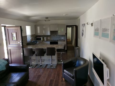 Lounge showing stable door to barn.