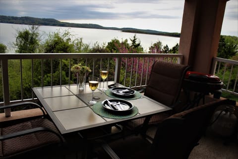 Enjoy breathtaking sunsets on the deck