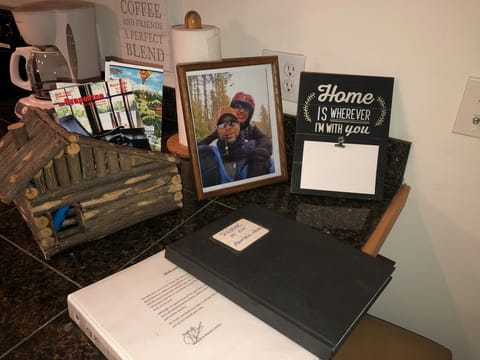 Guest Book from the property owners Richard and Maritza Landry.