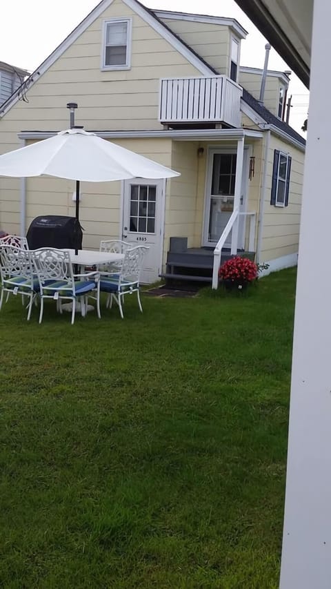 Back yard with patio