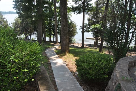 Walkway leading to the private dock.  A launching ramp located less 5 min. away