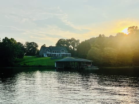 View of the 3-acre property from the water