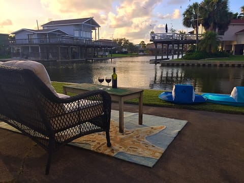 Sunsets rock here!  Big water view!