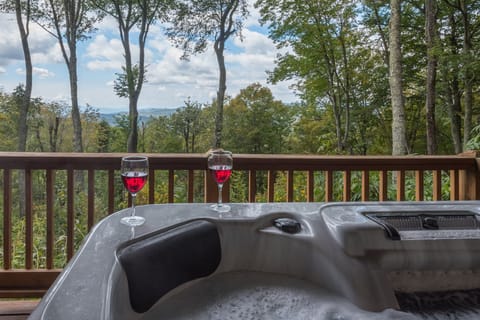 Enjoy a glass of wine as you relax