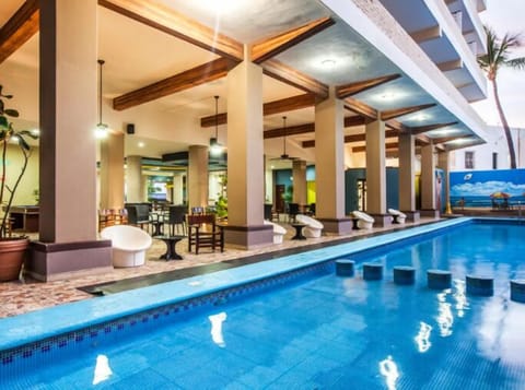 Outdoor pool, open 10:00 AM to 8:00 PM, sun loungers