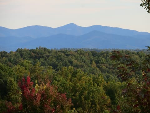 Mt. Pisgah, NC view from North Deck at Twin Peaks Lodge