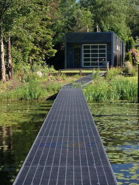 Looking at house from Lake