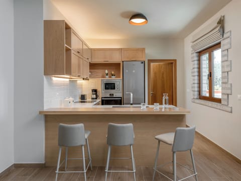 The kitchen of the villa!