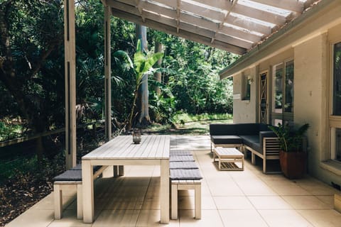 Our sheltered outdoor living area.