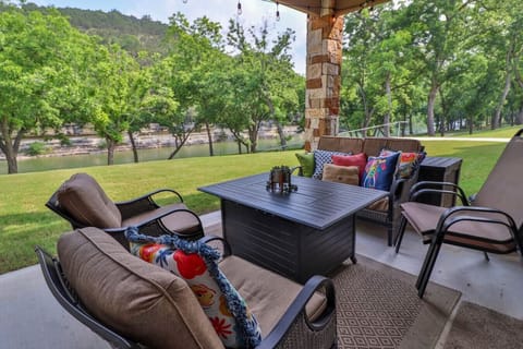 Spacious Patio at Rio Heaven #107 with wonderful river views