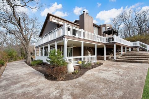Hillside home exterior · quiet KC retreat