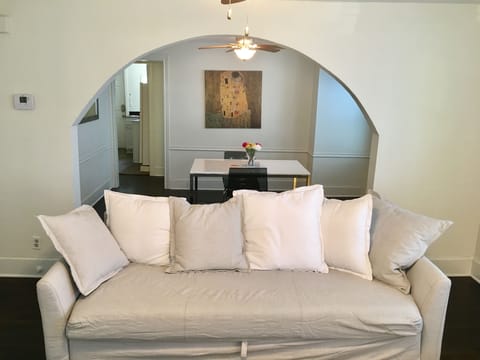 View of the dining room from the living room