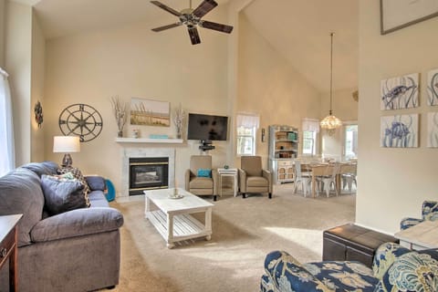 Ocean Pines Vacation Rental | 3BR | 2BA | 1,486 Sq Ft | Stairs Required