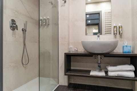 Executive Double or Twin Room, Balcony, Lake View | Bathroom | Shower, hair dryer, slippers, bidet