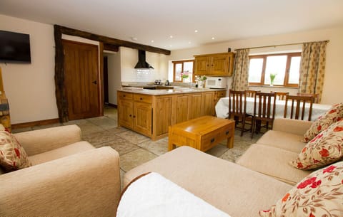 Open plan living area.