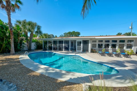 The large outdoor pool 