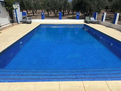 Private pool oasis in tranquil olive groves