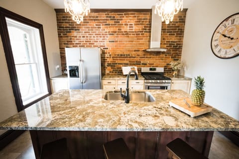 Amazing kitchen - original brick walls