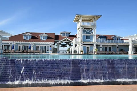 Our condo is in front of the club.