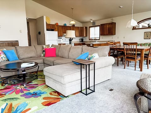 Cozy living room with plenty of seating for everyone