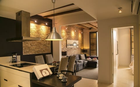 City Apartment, 2 Bedrooms, Balcony | Living area | Flat-screen TV