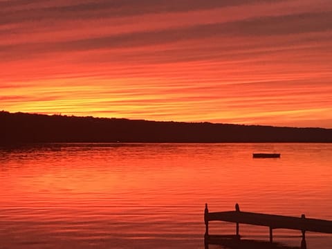 Sunset from our beach