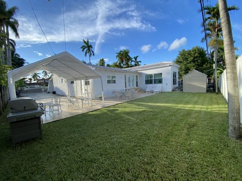 Backyard with Gas BBQ