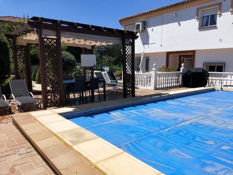 Outdoor pool, open 11:00 AM to 9:00 PM, sun loungers
