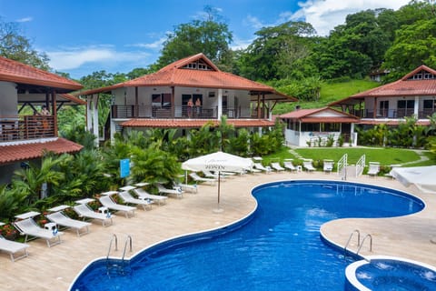 Outdoor pool, open 9:30 AM to 9:30 PM, pool umbrellas, sun loungers