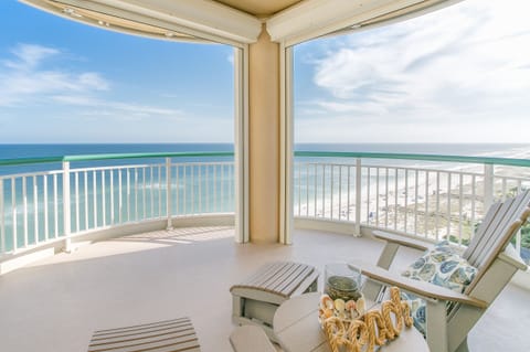 Balcony has plenty of room