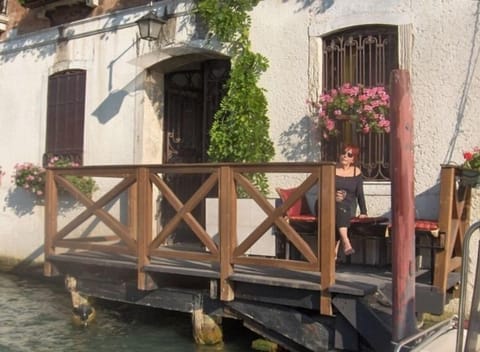 view of dock on Grand Canal just outside the bedroom suite